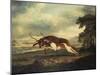 A Hound Attacking a Stag, 1769-Herri Met De Bles-Mounted Giclee Print