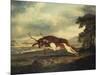 A Hound Attacking a Stag, 1769-Herri Met De Bles-Mounted Giclee Print