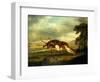 A Hound Attacking a Stag-George Stubbs-Framed Giclee Print