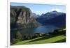 A House Above the Fjord at Valldal, Norway, Scandinavia, Europe-David Pickford-Framed Photographic Print