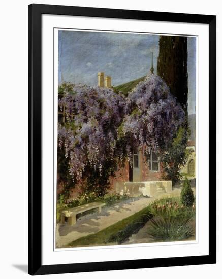 A House Entwined with Wisteria, Late 19th or 20th Century-Mikhail Alisov-Framed Giclee Print