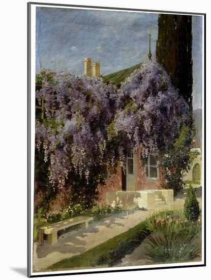 A House Entwined with Wisteria, Late 19th or 20th Century-Mikhail Alisov-Mounted Giclee Print