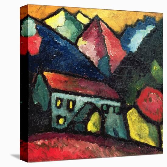 A House in the Mountains, c.1912-Alexej Von Jawlensky-Stretched Canvas