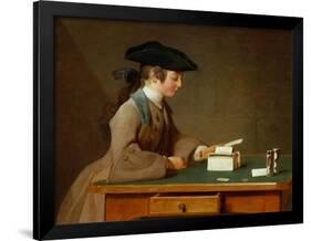 A House of Cards, 1737(?)-Jean-Baptiste Simeon Chardin-Framed Giclee Print