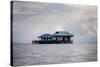 A House over the Ocean, Togian Islands, Sulawesi, Indonesia, Southeast Asia, Asia-James Morgan-Stretched Canvas