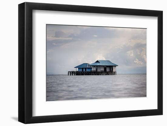 A House over the Ocean, Togian Islands, Sulawesi, Indonesia, Southeast Asia, Asia-James Morgan-Framed Photographic Print