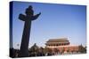 A Huabiao Statue Infront of the Forbidden City Beijing China-Christian Kober-Stretched Canvas