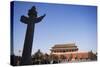 A Huabiao Statue Infront of the Forbidden City Beijing China-Christian Kober-Stretched Canvas