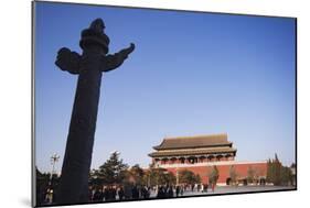 A Huabiao Statue Infront of the Forbidden City Beijing China-Christian Kober-Mounted Photographic Print