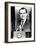 A Huge Portrait of President Nixon Dominates the Scene-null-Framed Photo