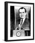 A Huge Portrait of President Nixon Dominates the Scene-null-Framed Photo