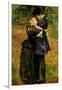 A Huguenot on St. Bartholomew's Day-John Everett Millais-Framed Art Print