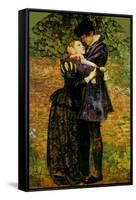 A Huguenot on St. Bartholomew's Day-John Everett Millais-Framed Stretched Canvas