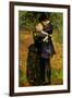 A Huguenot on St. Bartholomew's Day-John Everett Millais-Framed Art Print