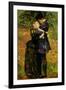 A Huguenot on St. Bartholomew's Day-John Everett Millais-Framed Art Print