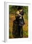 A Huguenot on St. Bartholomew's Day-John Everett Millais-Framed Art Print