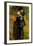 A Huguenot on St. Bartholomew's Day-John Everett Millais-Framed Art Print