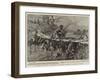 A Human Bridge in Swaziland, the Queen Crossing a Swollen Stream-Frederic De Haenen-Framed Giclee Print