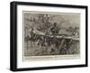 A Human Bridge in Swaziland, the Queen Crossing a Swollen Stream-Frederic De Haenen-Framed Giclee Print