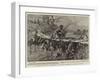 A Human Bridge in Swaziland, the Queen Crossing a Swollen Stream-Frederic De Haenen-Framed Giclee Print