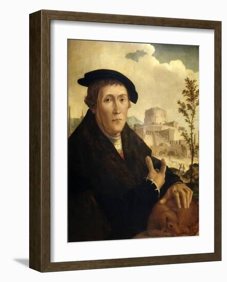 A Humanist, Ca. 1525-Jan van Scorel-Framed Giclee Print