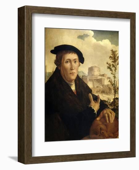 A Humanist, Ca. 1525-Jan van Scorel-Framed Giclee Print