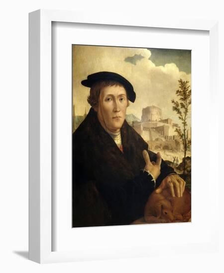 A Humanist, Ca. 1525-Jan van Scorel-Framed Giclee Print