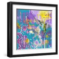 A Hummingbird’s Folly-Sillier than Sally-Framed Giclee Print