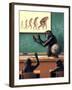 A Humorous View of the Reverse Evolution of Man-null-Framed Art Print