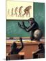 A Humorous View of the Reverse Evolution of Man-null-Mounted Art Print