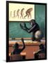 A Humorous View of the Reverse Evolution of Man-null-Framed Art Print