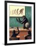 A Humorous View of the Reverse Evolution of Man-null-Framed Art Print