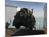 A Humvee Drives Down the Ramp of a Landing Craft Utility-Stocktrek Images-Mounted Photographic Print