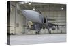 A Hungarian Air Force Jas-39 Gripen in the Hangar-Stocktrek Images-Stretched Canvas