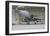 A Hungarian Air Force Jas-39 Gripen in the Hangar-Stocktrek Images-Framed Photographic Print