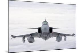 A Hungarian Air Force Jas-39 Gripen over Lithuania-Stocktrek Images-Mounted Photographic Print