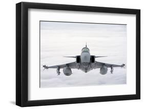 A Hungarian Air Force Jas-39 Gripen over Lithuania-Stocktrek Images-Framed Photographic Print