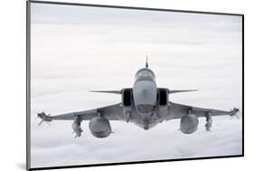 A Hungarian Air Force Jas-39 Gripen over Lithuania-Stocktrek Images-Mounted Photographic Print