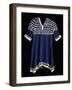 A Hunkpapa Sioux Girl's Dress of Blue Wool Cloth Trimed with Cowrie-null-Framed Giclee Print