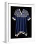 A Hunkpapa Sioux Girl's Dress of Blue Wool Cloth Trimed with Cowrie-null-Framed Giclee Print