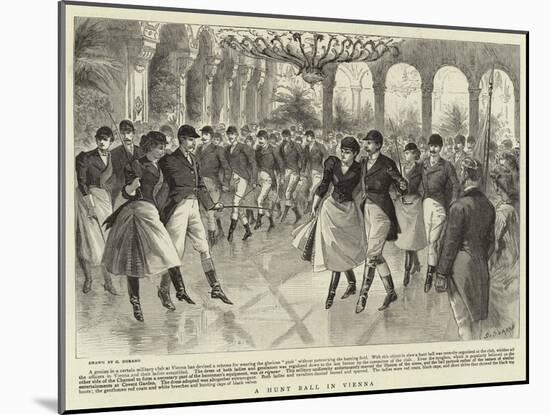 A Hunt Ball in Vienna-Godefroy Durand-Mounted Giclee Print