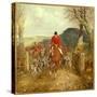 A Hunt Going Through a Gate-Henry Thomas Alken-Stretched Canvas