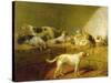 A Hunt Kennel-Henry Bernard Chalon-Stretched Canvas