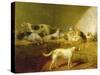 A Hunt Kennel-Henry Bernard Chalon-Stretched Canvas