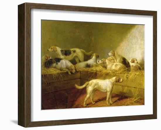 A Hunt Kennel-Henry Bernard Chalon-Framed Giclee Print