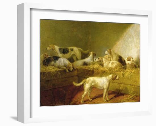 A Hunt Kennel-Henry Bernard Chalon-Framed Giclee Print