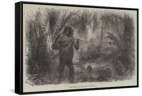 A Hunter Killed by a Gorilla-null-Framed Stretched Canvas