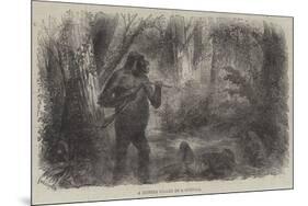 A Hunter Killed by a Gorilla-null-Mounted Giclee Print