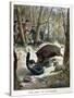 A Hunter Killed by a Wild Boar, 1901-null-Stretched Canvas