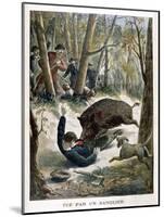 A Hunter Killed by a Wild Boar, 1901-null-Mounted Giclee Print